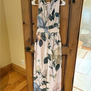 Ted Baker Pink Floral Maxi Dress